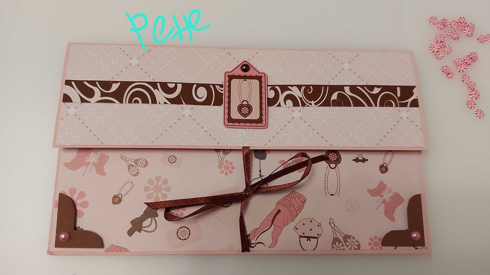 Плик (чантичка) за подарък на пари, ръчно изработени, бал, сватба