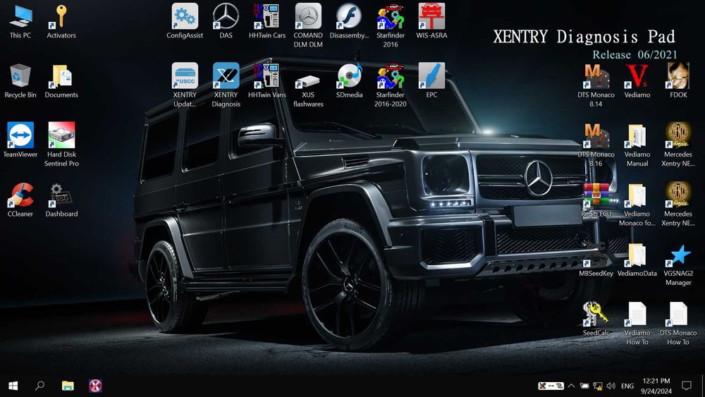 Софтуер за Mercedes Benz Star Diagnosis C4 и C5. DAS Xentry до 9.2024