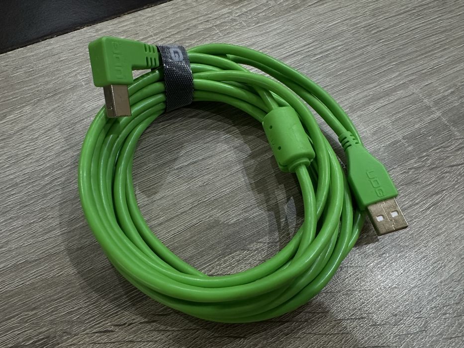 UDG Ultimate Audio Cable USB 2.0 A-B Green Angled 3m
