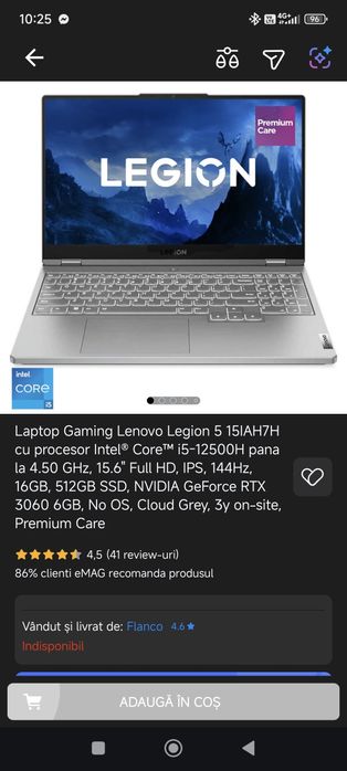Laptop Gaming Lenovo Legion 5