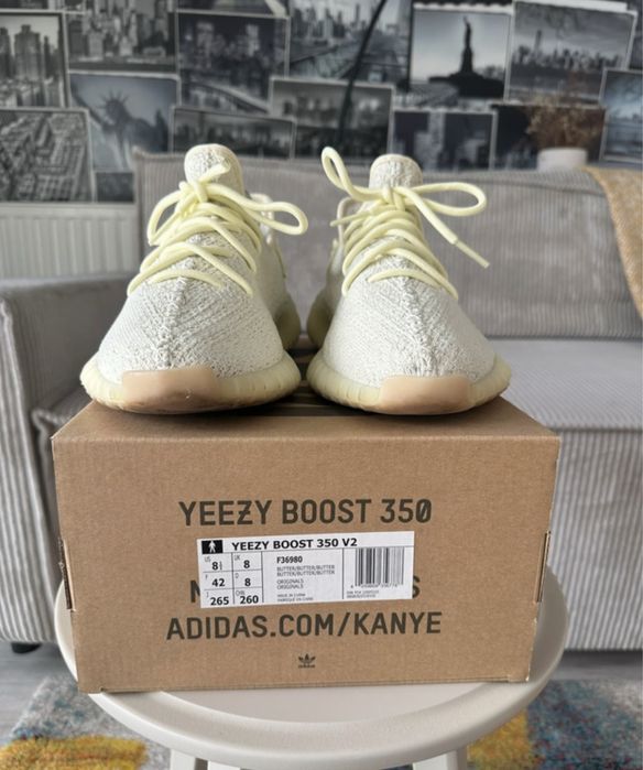 Adidas Yeezy 350,Butter,masura 42,8/10,achizitionati de pe svd
