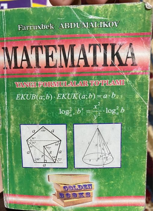 Abiturientlar uchun matematikaga doir kitoblar sotiladi