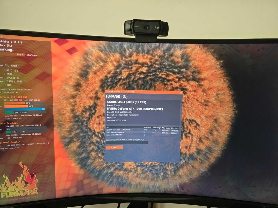 Placă video NVIDIA GeForce MSI GTX 1060