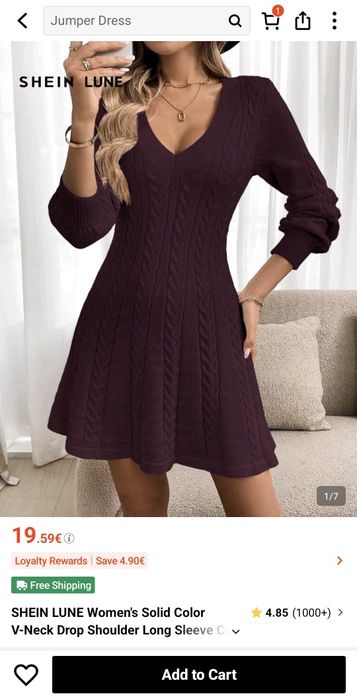 Нова плетена рокля Shein размер S/M