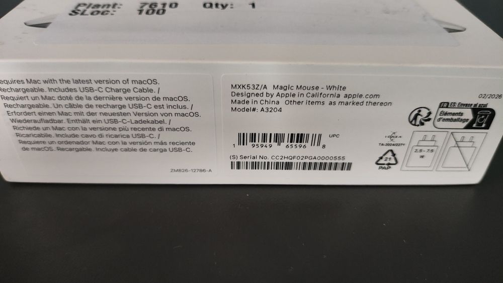 Apple Magic Mouse 3 USB-C NOU Sigilat