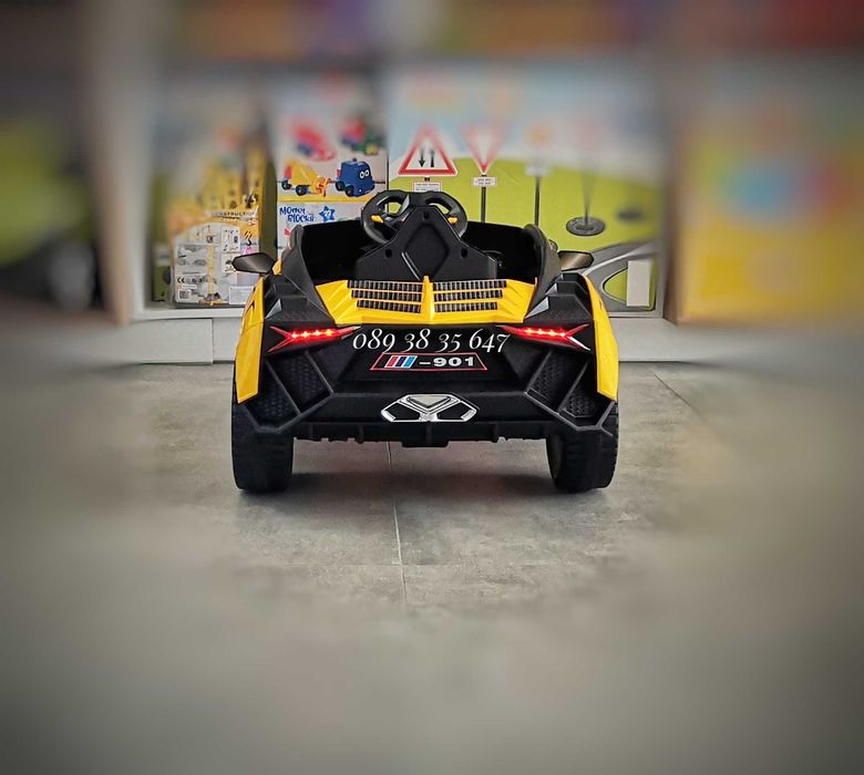 ТОП ЦЕНА!НОВО!Акумулаторна кола CORDOBA YELLOW с 12V батерия,Bluetooth