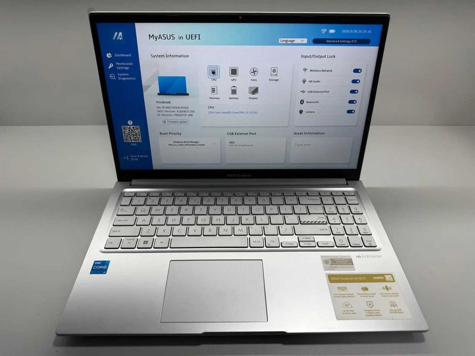 Laptop SH Asus VivoBook 15 i3-1215U 16Gb RAM SSD 512Gb ca nou