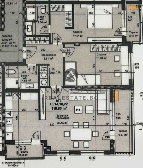 Продава се Тристаен апартамент в Пловдив, Христо Смирненски - 140 кв.м за 2550 €/кв.м - Снимка #14