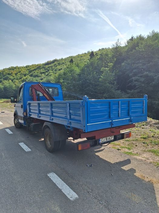 Vând iveco daily basculabil cu macara 35c13