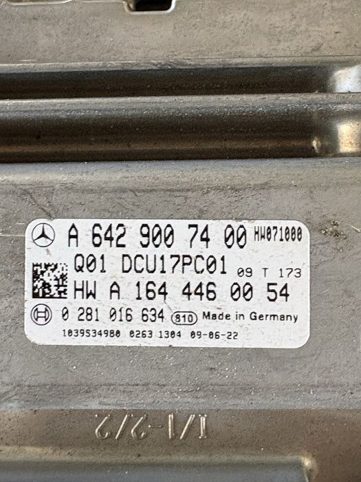 Mercedes w164 ML Компютър Adblue