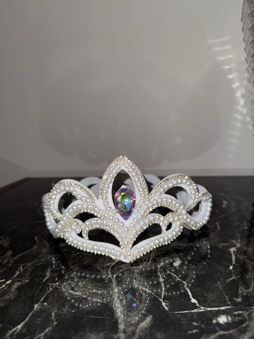 Диадема корона белая