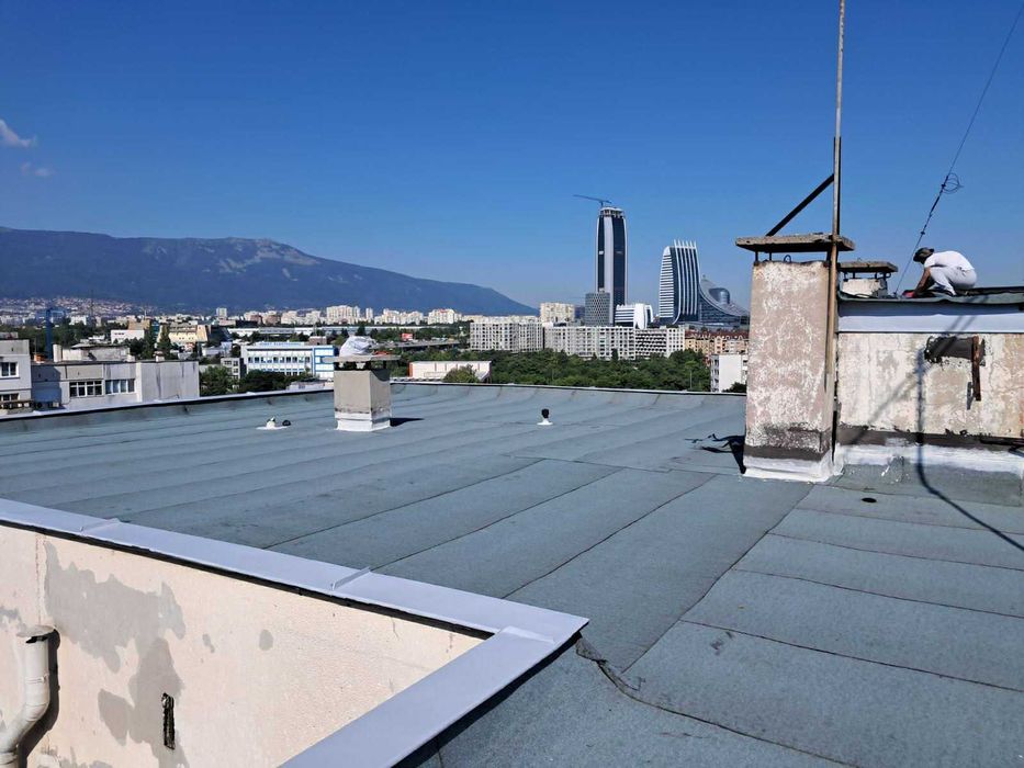 Ремонт на плоски покриви | Хидроизолация | Поправка на течове
