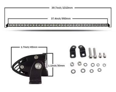 Лед Бар тънък едноредов светодиоден бар Офроуд фар за мъгла 12V 24V