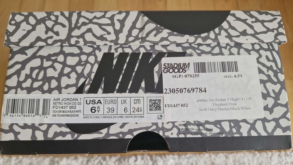 Air Jordan 1 High OG, mărimea 39