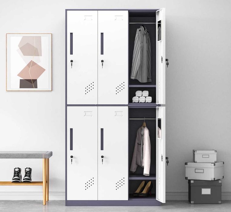 Металлический шкаф для раздевалки подходит для офиса и работы в наличи