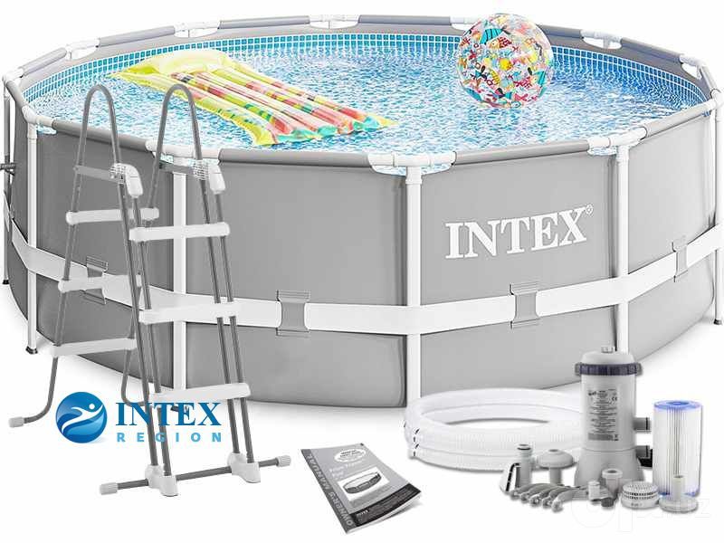 Каркасный бассейн INTEX BASEYN стойка бассейн 366×99 stoyka basseyn ...