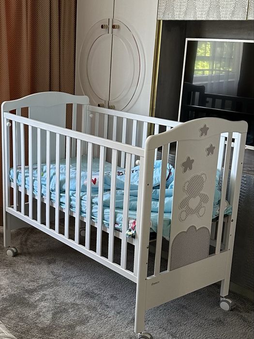 Бебешка кошара BonBon grigio + матрак+протектор