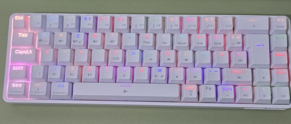 Tastatură Gaming TMKB T68 Mecanică RGB 60% Wireless – QWERTZ German