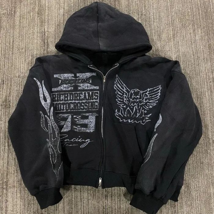 Зипки разных цветов осенне-весенние / Оверсайз кофта Y2K