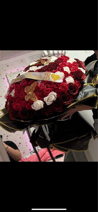 Buchet flori din sapun