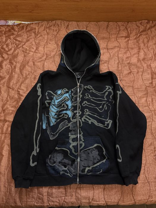 Travis Scott Fragment Skeleton Hoodie Суичър ОРИГИНАЛЕН