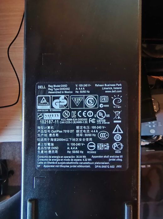 Dell Optiplex 7010 Intel Core i5-3470 SFF,3.2Ghz 8GB RAM,NO Hard Drive