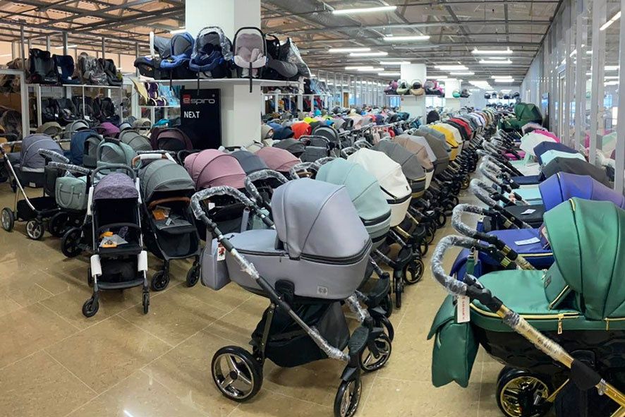 Биринчи кол оптом нархда коляска трансформер люлька