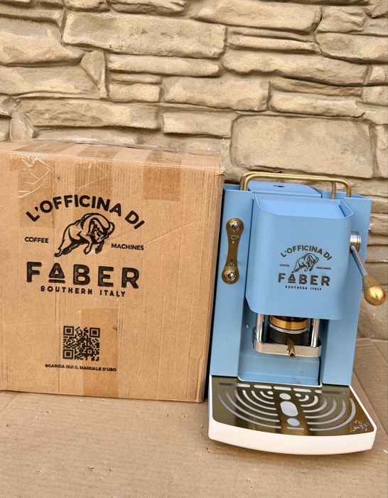Еспресо кафемашина Faber Pro Deluxe (Синя) 500W за ESE дози