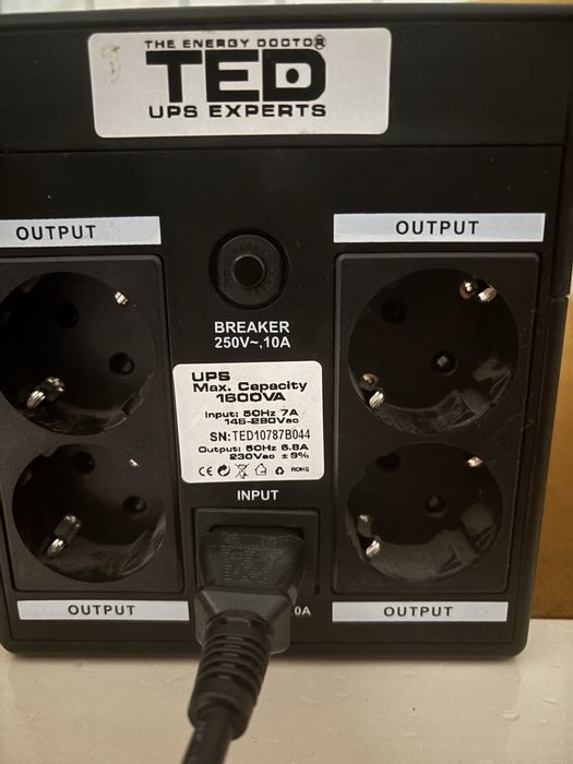 Ups TED 1600 VA-1000W