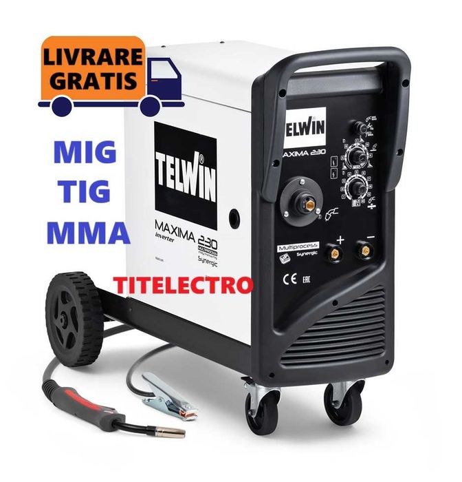 MAXIMA 230 TELWIN Aparat sudura cu sarma cu argon CO2 MIG-MAG/TIG/MMA