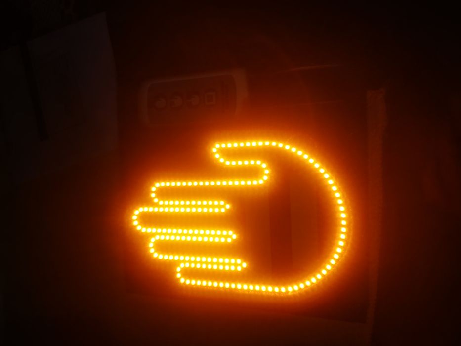 LED 12v Funny car gesture led finger. NOU