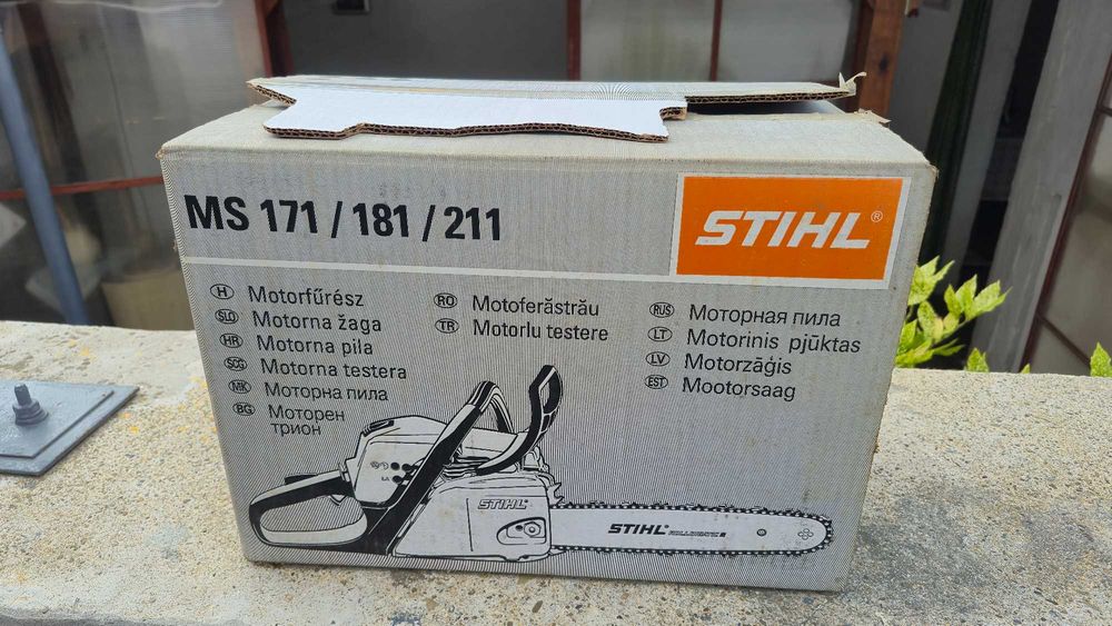 STIHL MS 211 – КАТО НОВА! Бензинова моторна резачка, ПЪРВИ СОБСТВЕНИК!