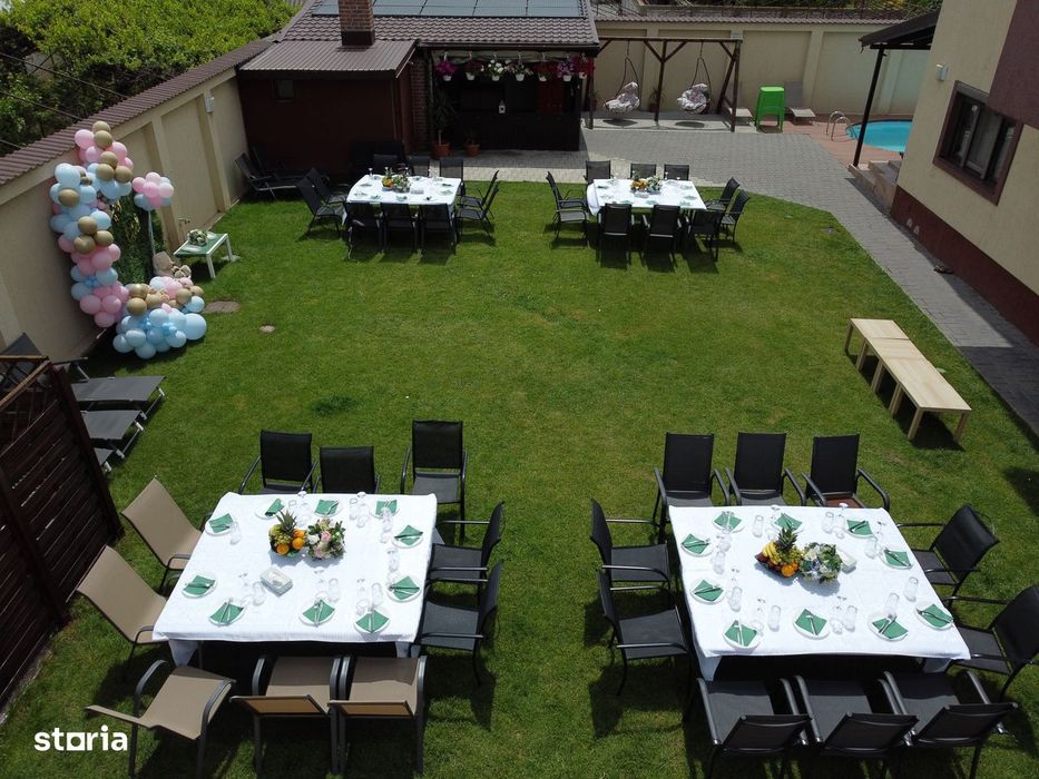 Casa Party Petreceri Botez Nunta Piscina 30°Vila Sauna Jacuzzi Majorat