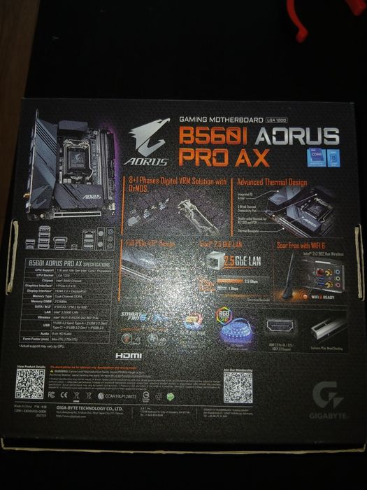Placa de baza Gigabyte Aorus B560I , Mini - ITX