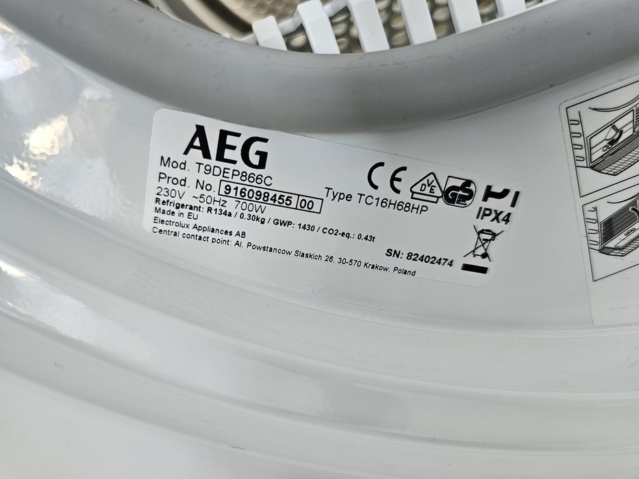 Сушилня с термопомпа AEG 9000 Series