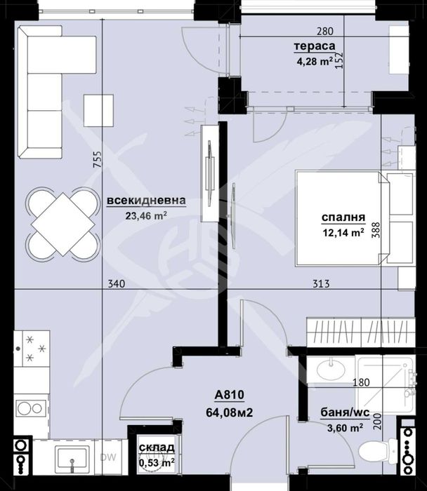 Двустаен - Хоризонт