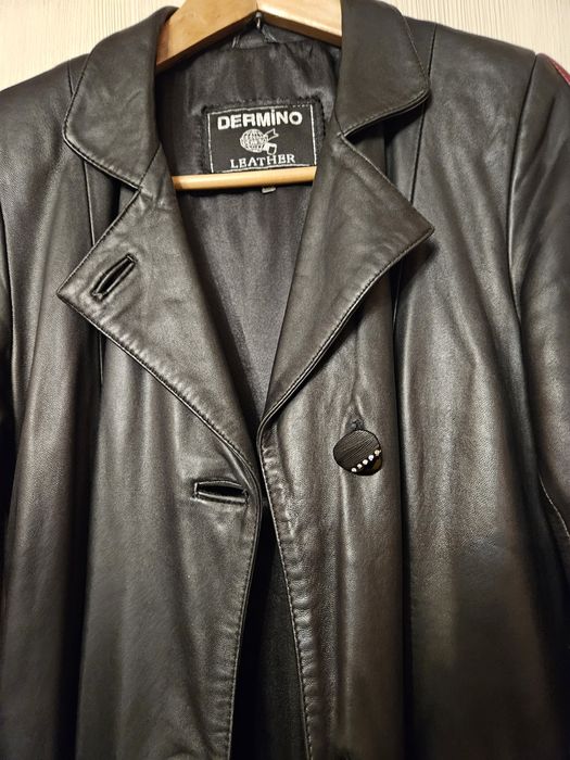 Кожаный плащ турция