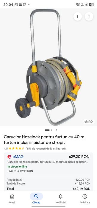 Furtun Carucior Hozelock  40metri