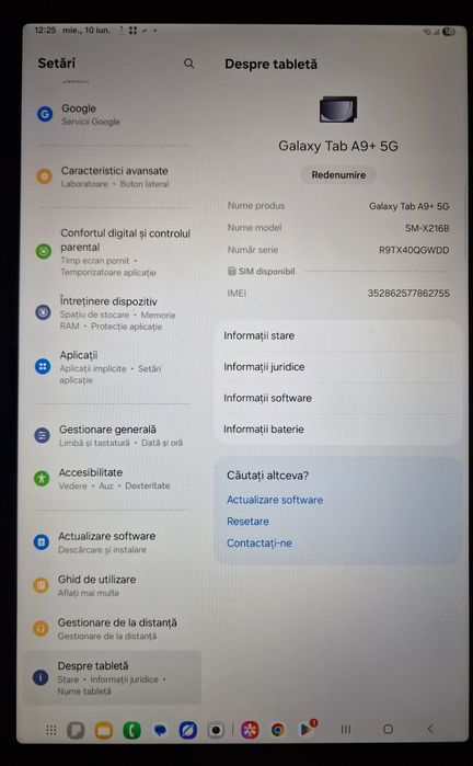 Tableta Samsung Galaxy Tab A9+ 5G 64gb