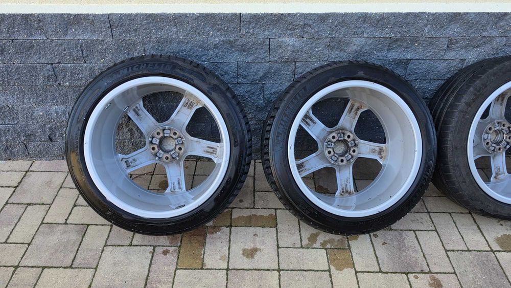 Set 4 jante originale Audi A6 C8 R19 + anvelope Michelin Pilot Sport 4