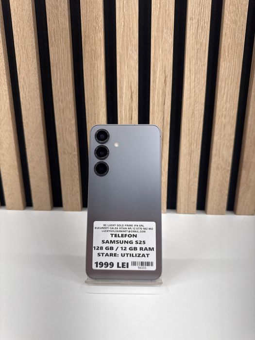 Samsung S25 128Gb/12 Gb Ram GARANTIE/FACTURA #58333