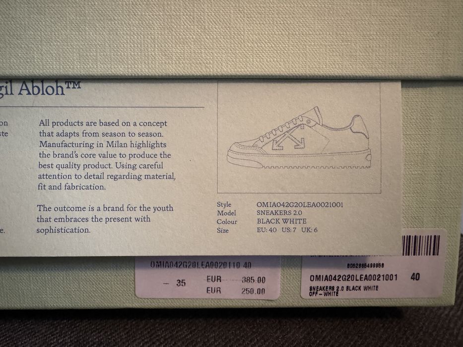 Off White Vulcanized sneakers