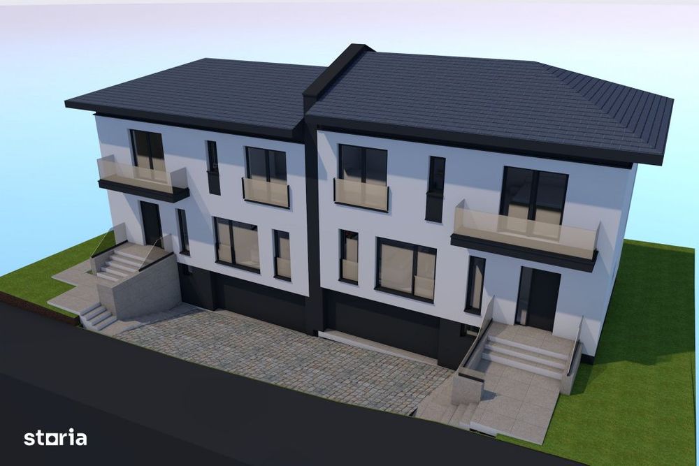 Teren 520 mp cu autorizatie de constructie – proiect Duplex D+P+E, B