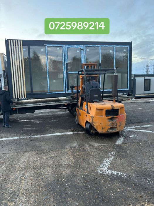 Container modular la super pret reducere vitrina de lemn cu riflaj