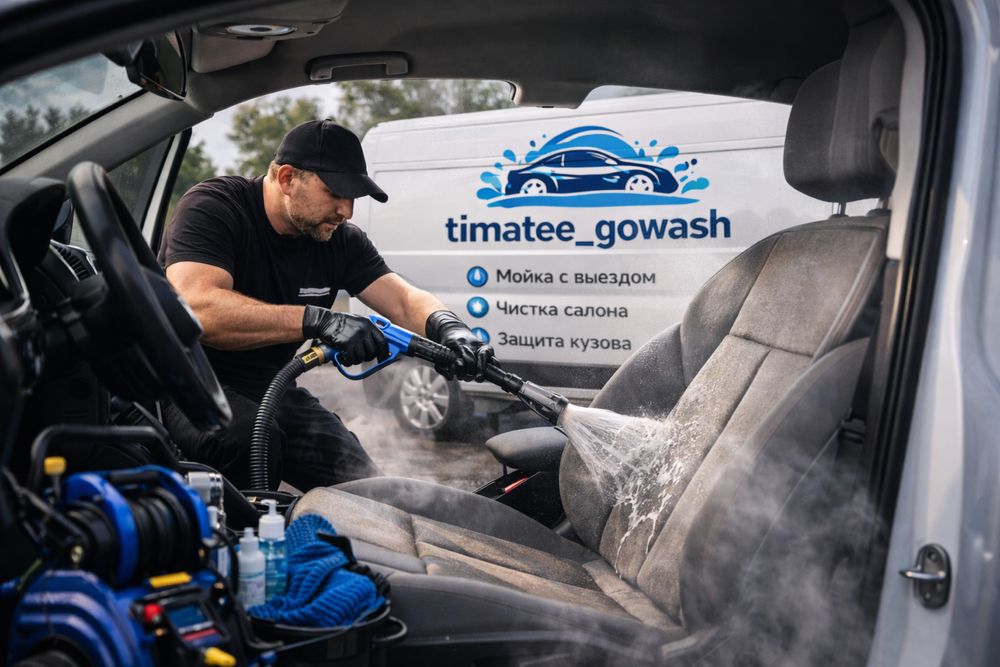 Химчистка авто Химчистка салона Полировка кузова Автомойка НА ВЫЕЗД
