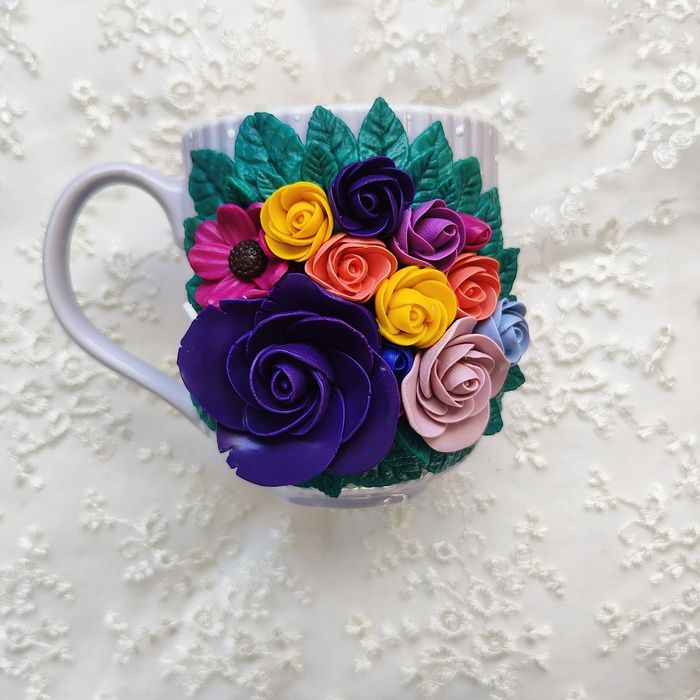 Ръчно декорирана чаша