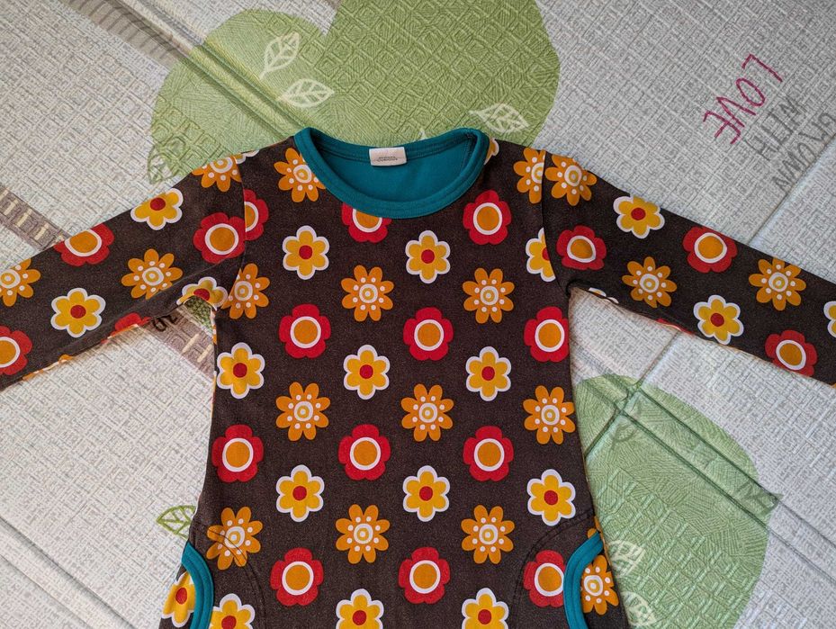 Maxomorra детска рокля от органичен памук 110/116 5-6 години