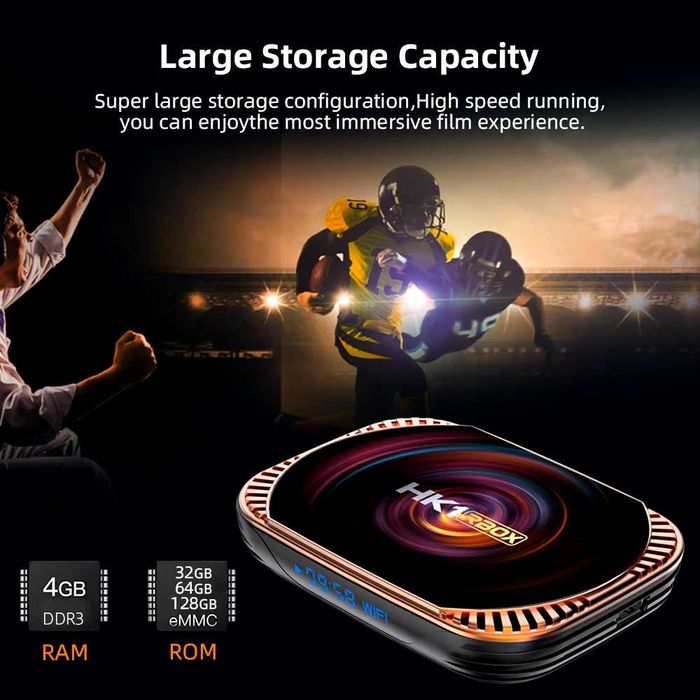 HK1 RBox X4, Amlogic 905X4, Smart TV Box Android 11, 8K 4GB Ram, 32GB