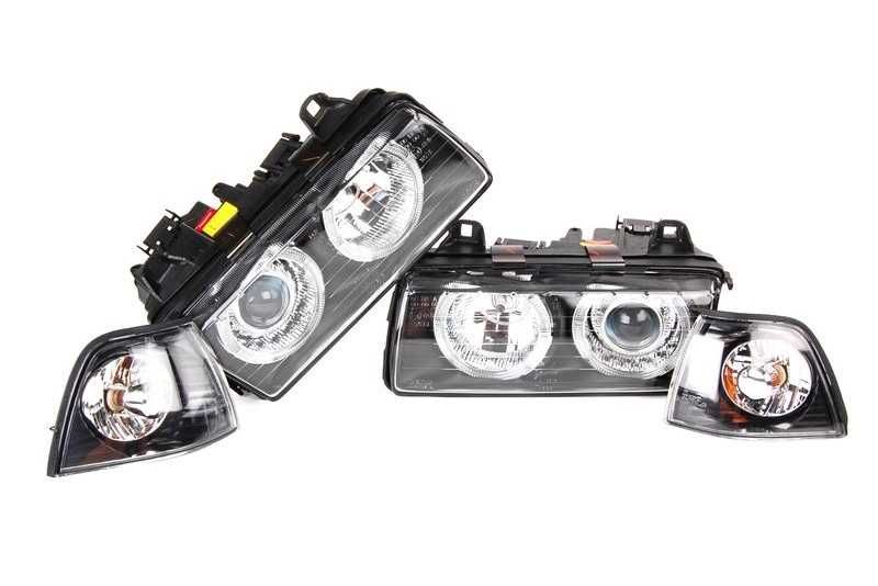 Кристални Фарове ANGEL EYES BMW E36 4 врати Ангелски Очи FK-Automotive