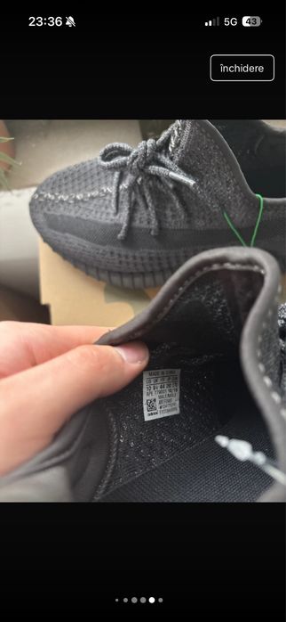 Adidas Yeezy Boost 350 V2 Black Reflective 39 40 41 43